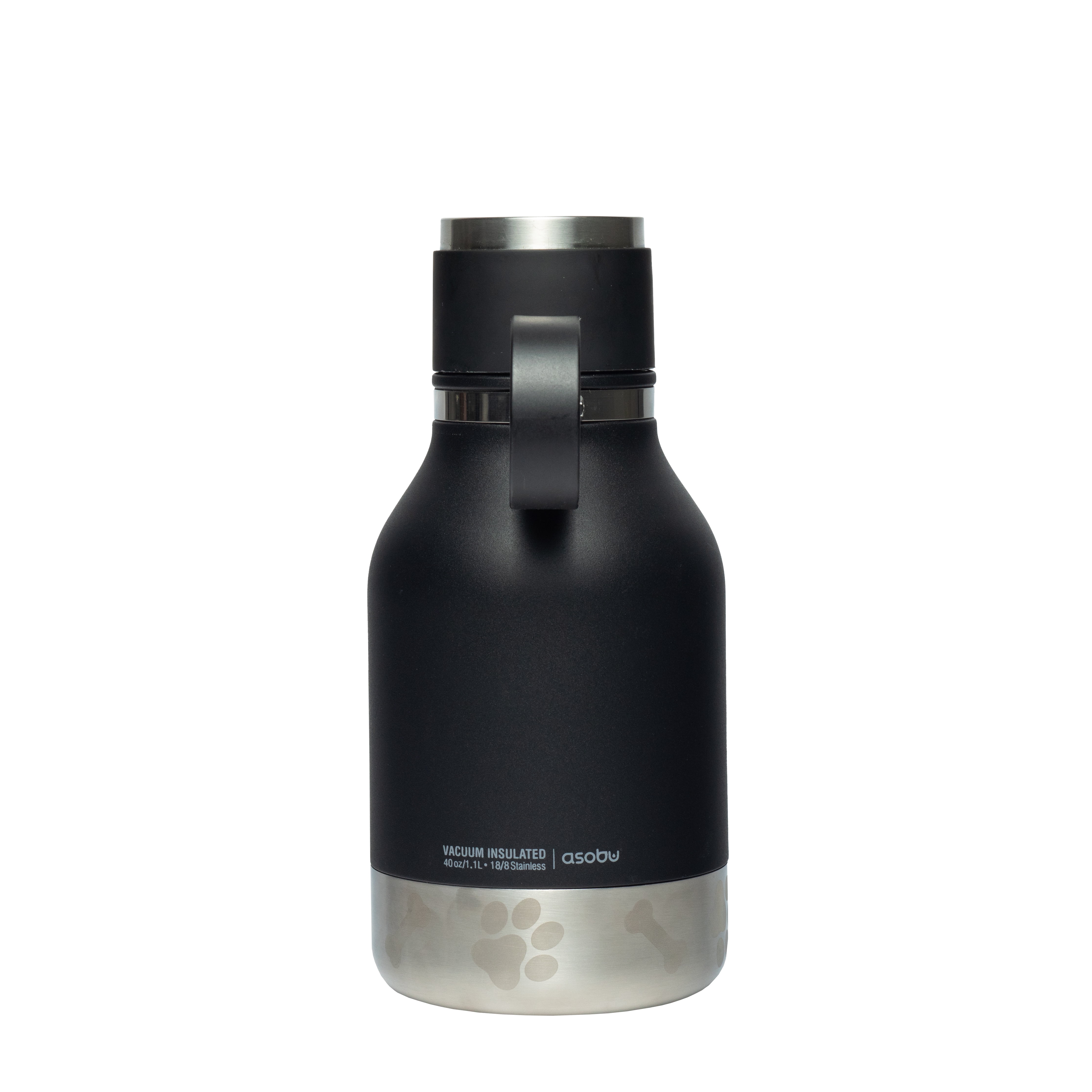 ASOBU 33Ounce Dog Bowl Bottle Black