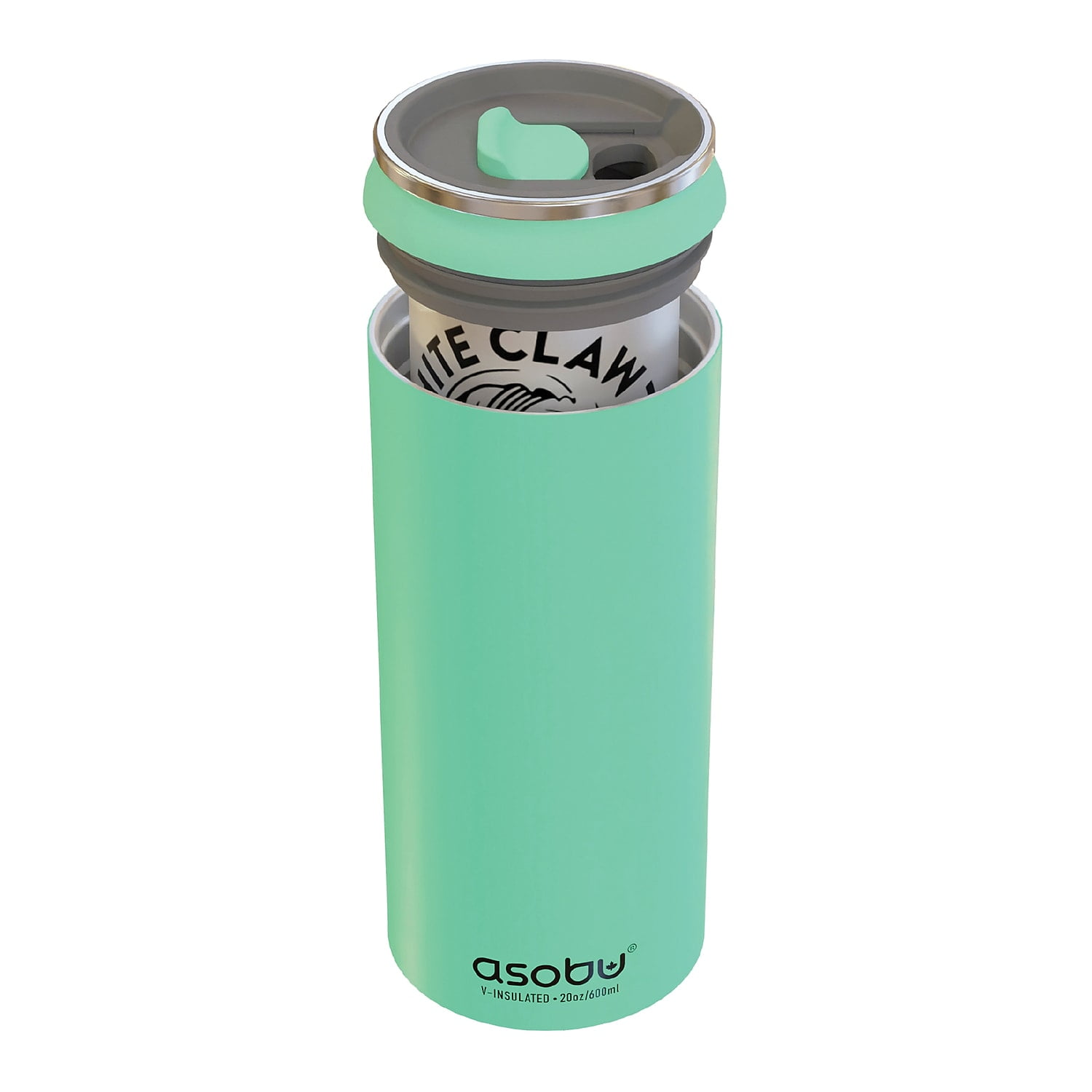 ASOBU Double-Walled Vacuum-Insulated Stainless Steel Multi-Can Cooler Sleeve with Reusable Pocket