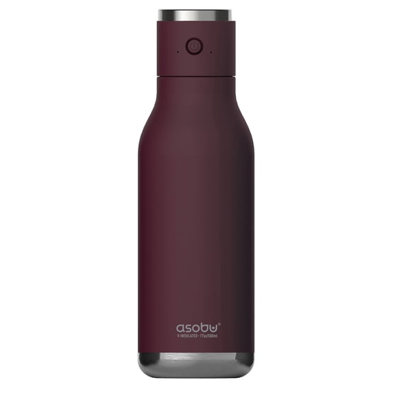 ASOBU NA-BT60BURG Insulated Water Bottle with Wireless Connection Speaker (Purple)