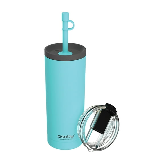 ASOBU NA-ICT200TEAL 20-Oz. Super Sippy Insulated Coffee Tumbler (Teal)