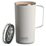 ASOBU NA-SM90W 20-Oz. Double-Wall-Insulated Stainless Steel Tower Mug (White)
