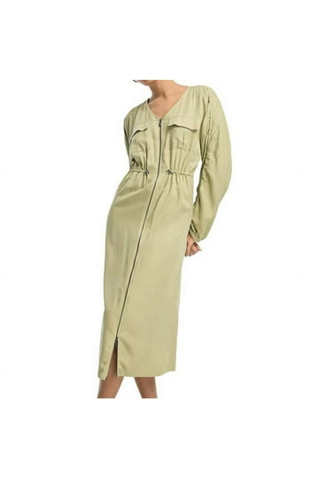 knee length dresses for ladies Asos Black Twill Collared Button Short Sleeve Midi A-Line Shirt Dress Size 6
