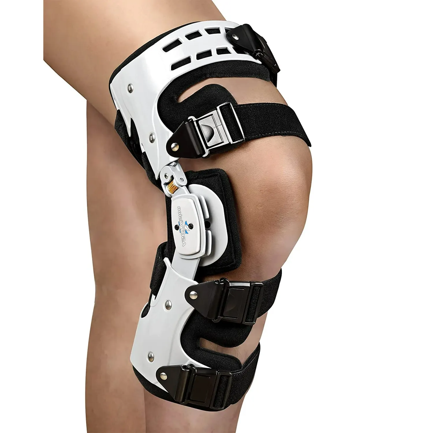 ASOTVision OA Unloader Knee Brace for Men and Women – Adjustable Support for Meniscus Tear, Arthritis, Osteoarthritis, Post-op Pain Relief (Left)