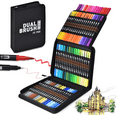 thumbnail image 1 of Dual Tip Brush Pens Art Markers, ASOVNXF 72 Colors Coloring Markers Pens Set with Fine and Brush Tip for Adult Artist Calligraphy Hand Lettering Journal Doodling Writing, 1 of 7