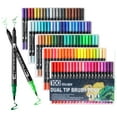 thumbnail image 1 of ASOVNXF Dual Coloring Markers Brush Pens, 100 Fine Point Art Markers,Coloring Markers for Adults Coloring Books No Bleeding, for Adult Book Cards Drawing Craft Kit Teacher Office Supplies, 1 of 7