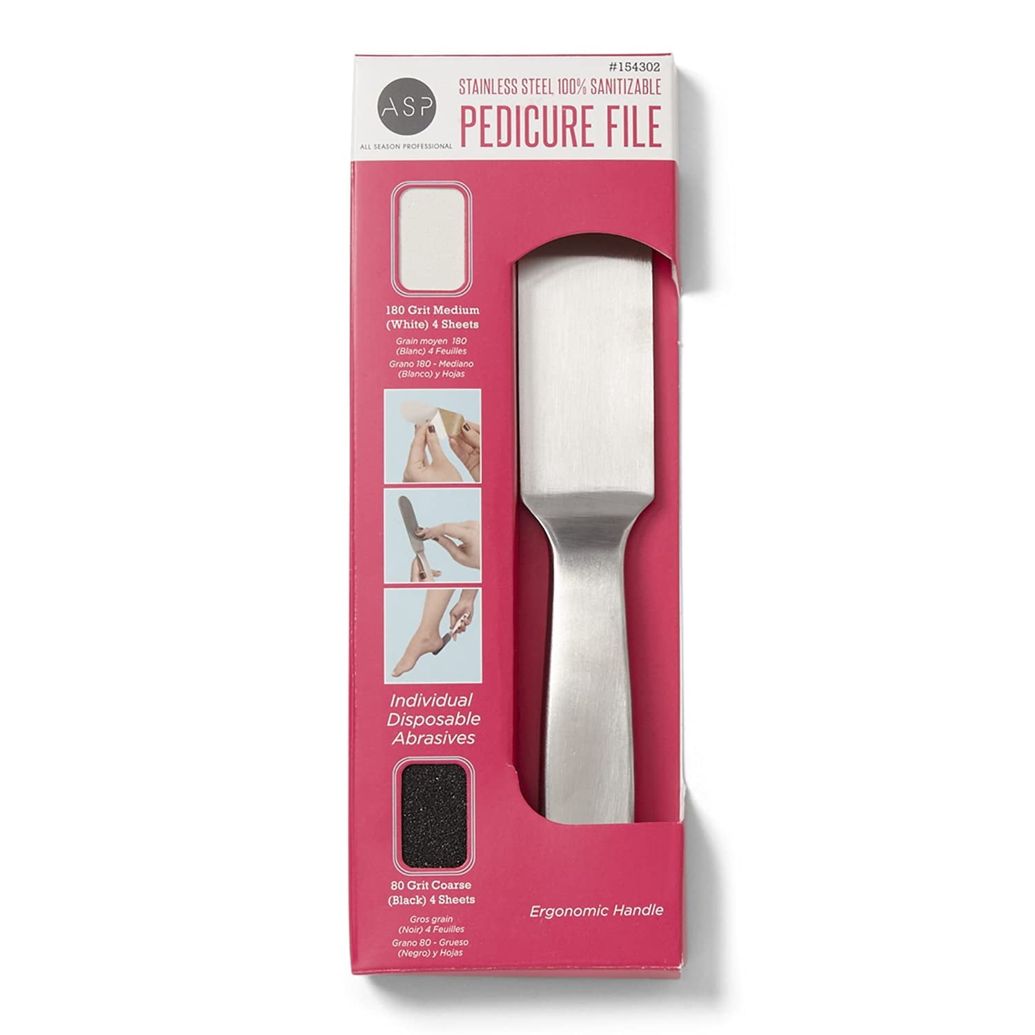 ASP Stainless Steel Foot File - Walmart.com