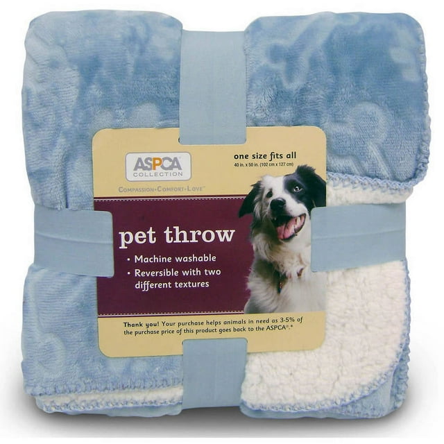 ASPCA 40" x 50" Dog Pet Fleece Throw Blanket