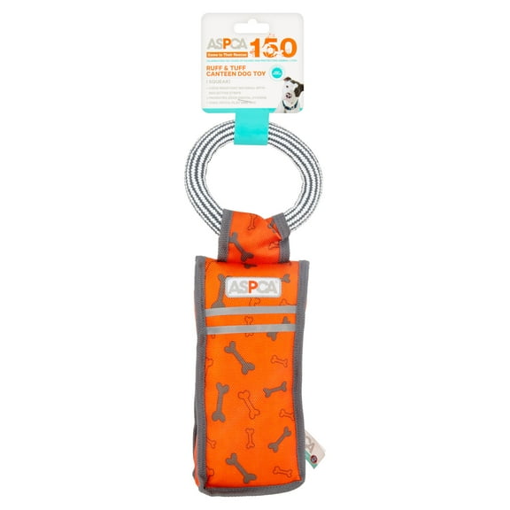 ASPCA Ruff n’ Tuff Canteen Dog Toy, Orange
