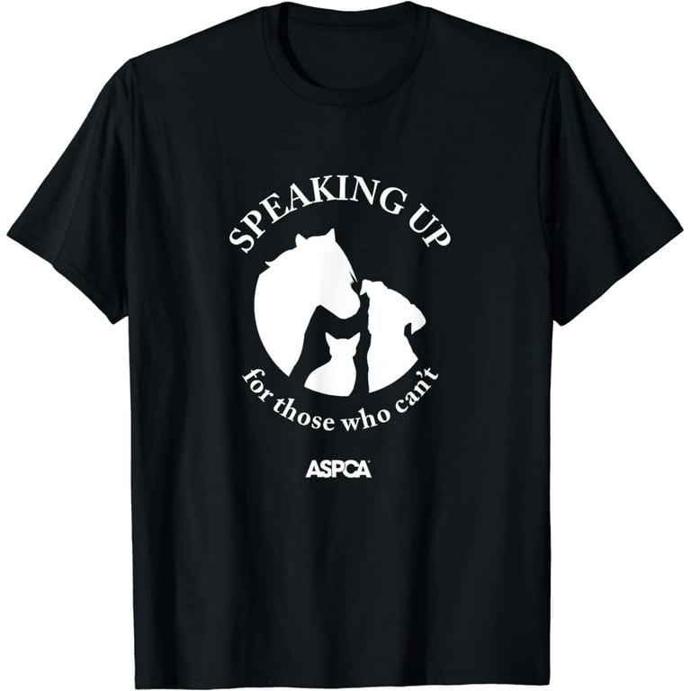 Aspca Speaking Up For Those Who Cant T-Shirt Dark Aspca Speaking Up For Those Who Cant T-Shirt Dark