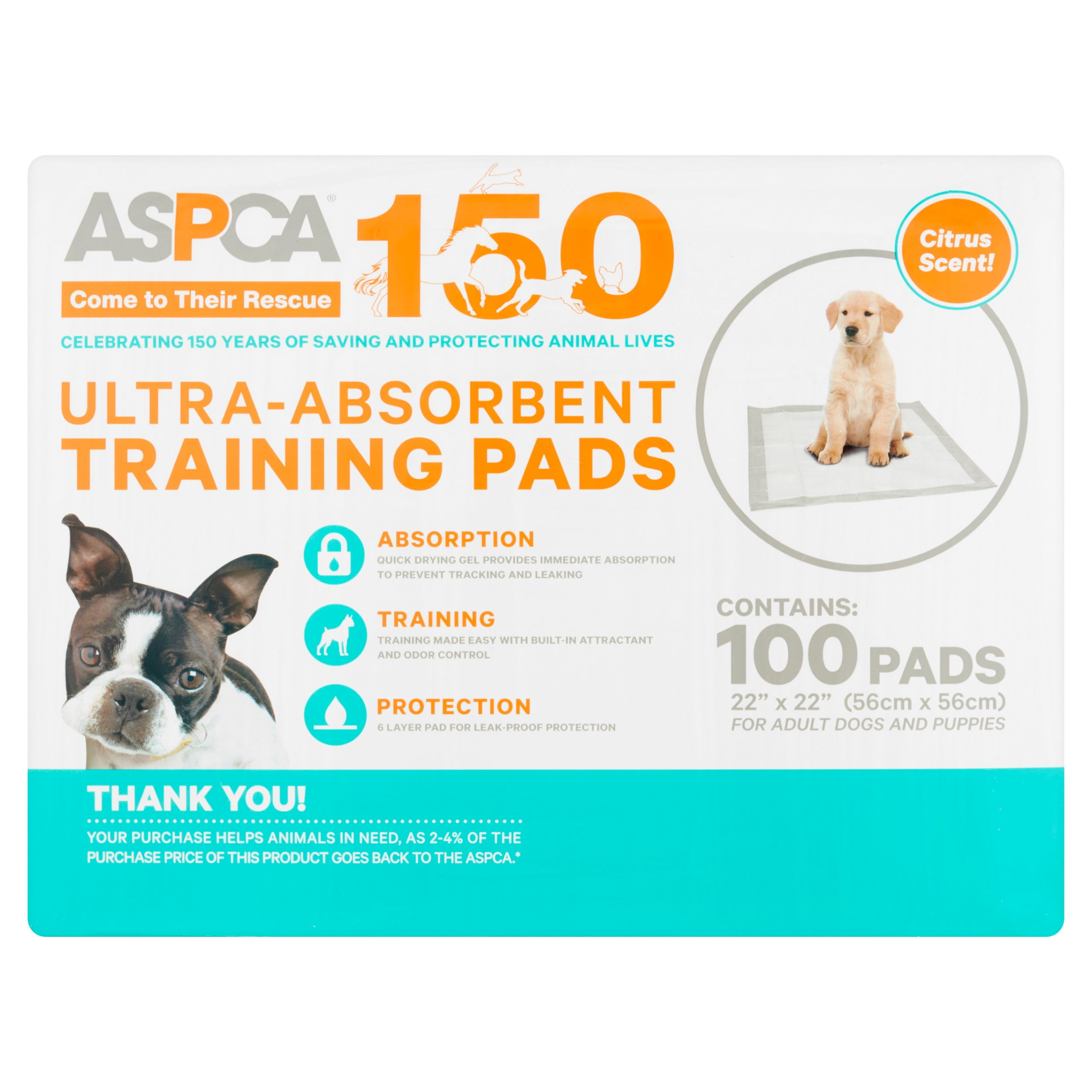 Extra Large Citrus Scent Ultra-Absorbent Training Pads, 100 Count