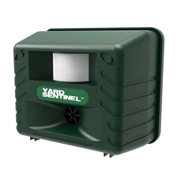 ASPECTEK Includes AC Adapter, Extension Cord Pest Repeller Yard Sentinel Outdoor Ultrasonic Animal Control-Green
