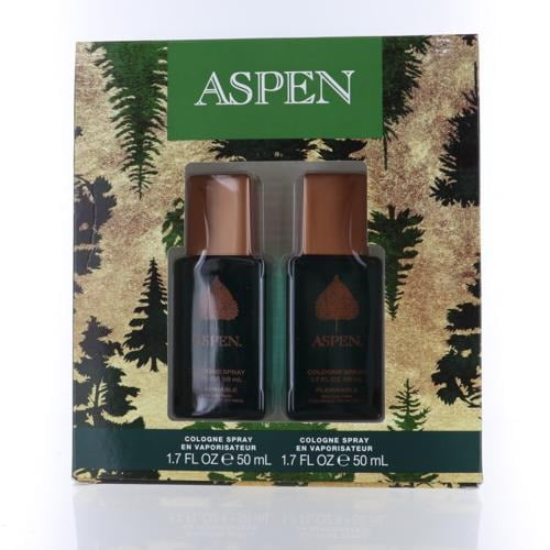Aspen by Coty Gift Set for Men 2 Piece Gift Set -2 X 1.7 Oz Cologne Spray
