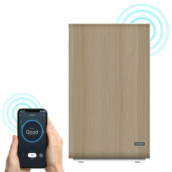 THE ASPEN Smart Air Purifier for Large Rooms (Maximum 1500 Sq.Ft), H13 True HEPA Filter with PM2.5 Sensor/Alexa & Google/App Control/ Scheduling/ Removes 99.97% Particles