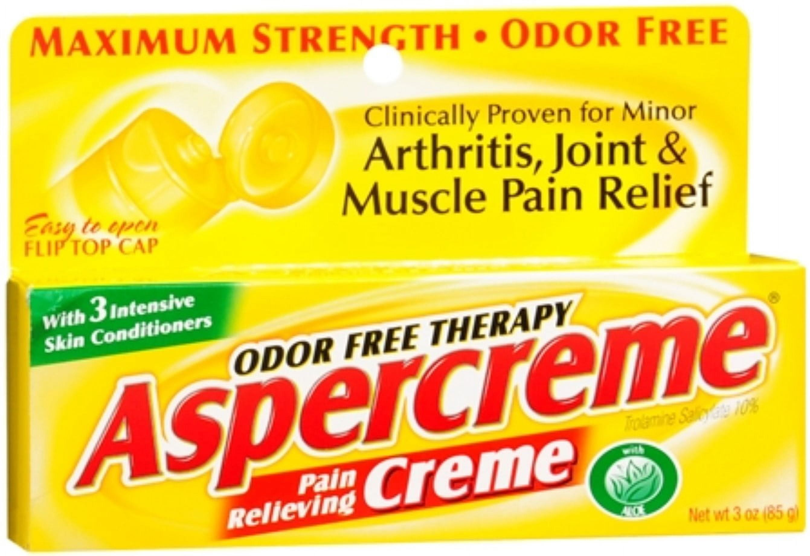 ASPERCREME Maximum Strength Unscented Pain Relieving Creme For ...