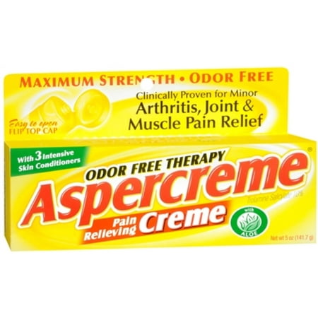 ASPERCREME Pain Relieving Creme 5 oz (Pack of 4)