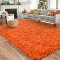 ASPILLOW 9x12 Super Soft Fluffy Rug for Bedroom,Fuzzy Non-Slip Carpets for Living Room