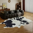 thumbnail image 1 of ASPILLOW Spotted Cow Faux Cowhide Living Room Area Rug, Home Decor Aesthetics, Christmas Gifts, 5 x 6.2ft, 1 of 8