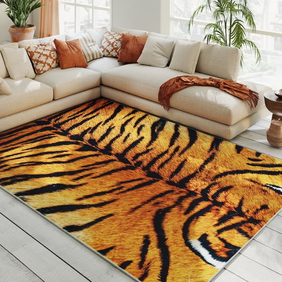 ASPILLOW Washable Rug for Living Room,5x7 Soft Accent Rugs,Foldable Low Pile Carpet for Dining Room Bedroom Den