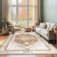 thumbnail image 1 of ASPILLOW Washable Rug for Living Room, 6x9 Light Brown Soft Non Shedding Low Pile Carpet for Dining Room Bedroom Den, 1 of 6