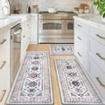 ASPMIZ Boho Kitchen Rugs16 x 24 Inches, Farmhouse Kitchen Rugs Non Slip, Waterproof Kitchen Mats