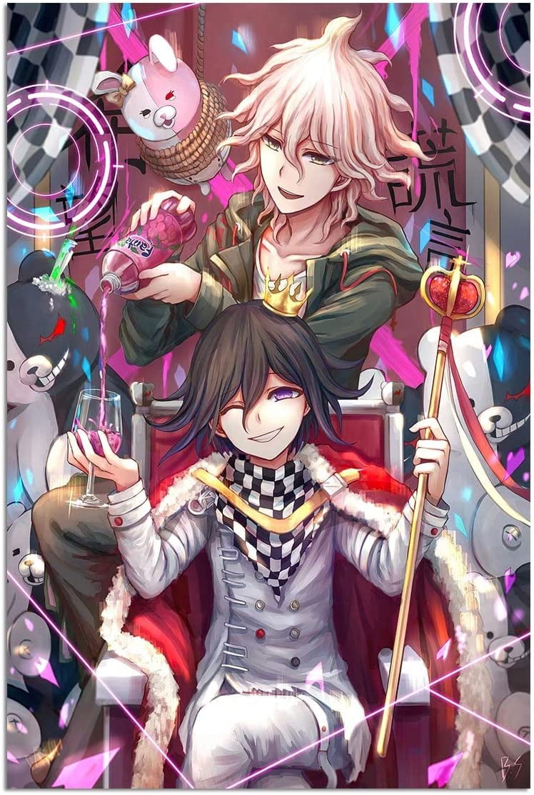 ASPORIC Anime Animation Poster,Kokichi Ouma And Nagito Komaeda,Canvas ...