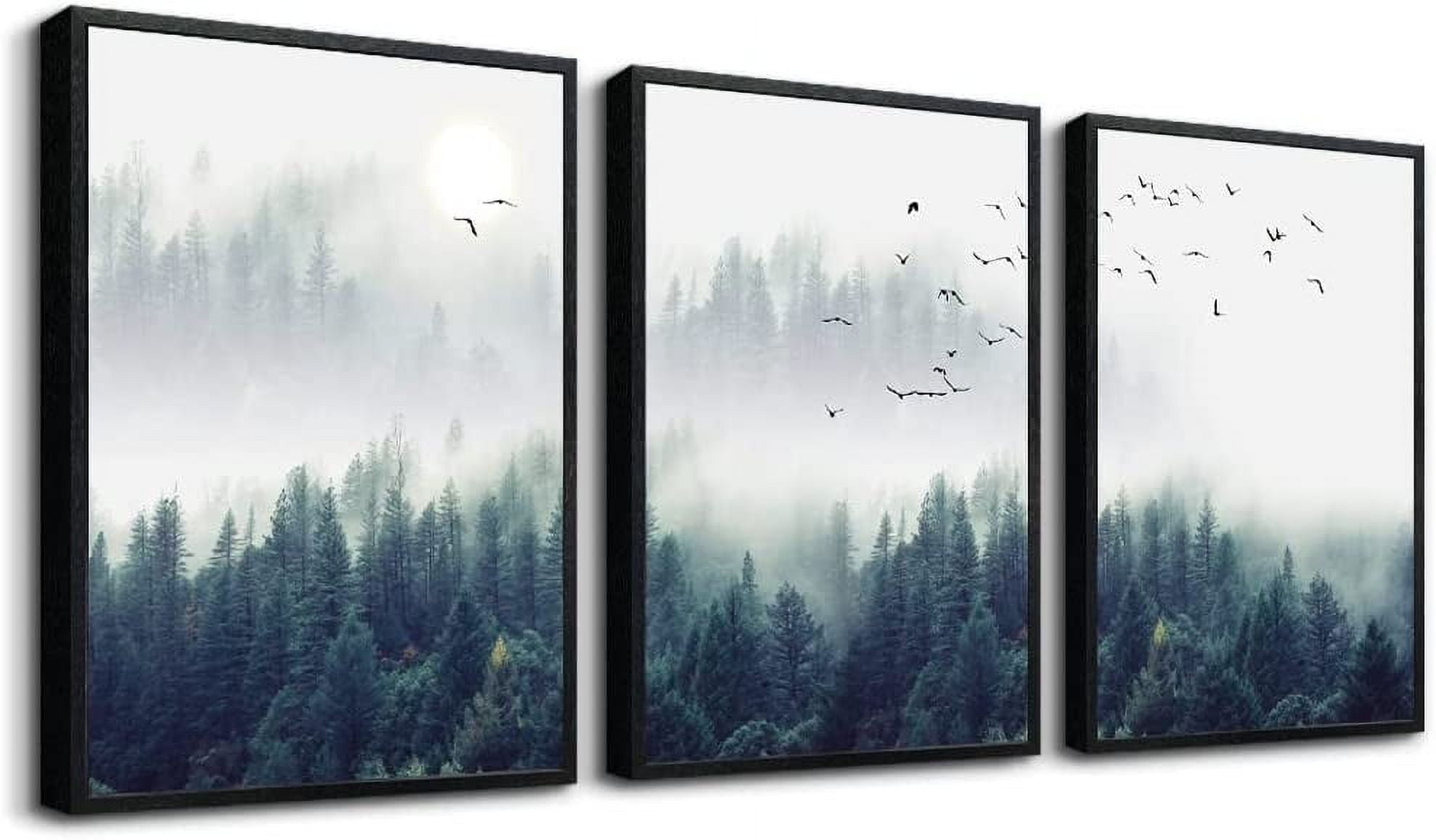 Asporic black framed wall art for living room large size wall decorfor