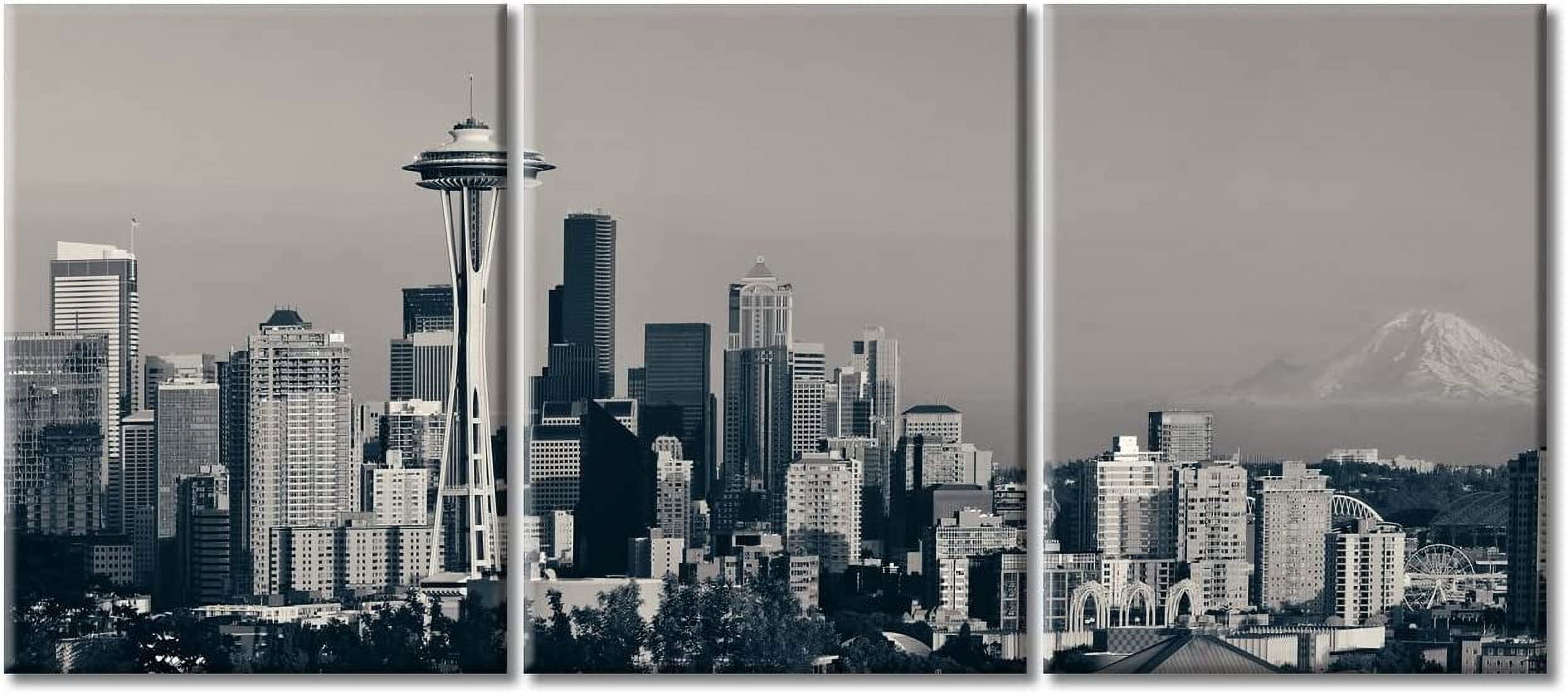 ASPORIC Black and White Canvas Wall Art for Bedroom Seattle Space ...