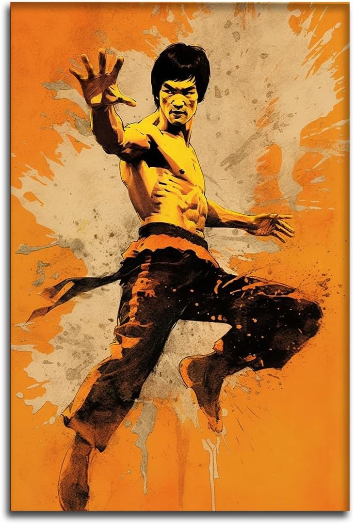 ASPORIC Bruce Kung Fu Posters for Wall Art Decor – High Resolution ...