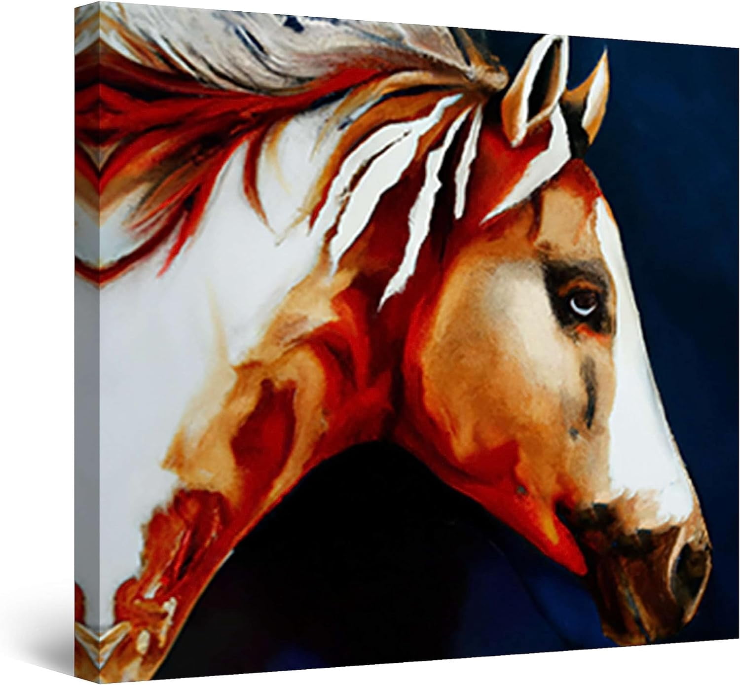 ASPORIC Canvas Wall Art Decor Horses Running in the Sand Animal
