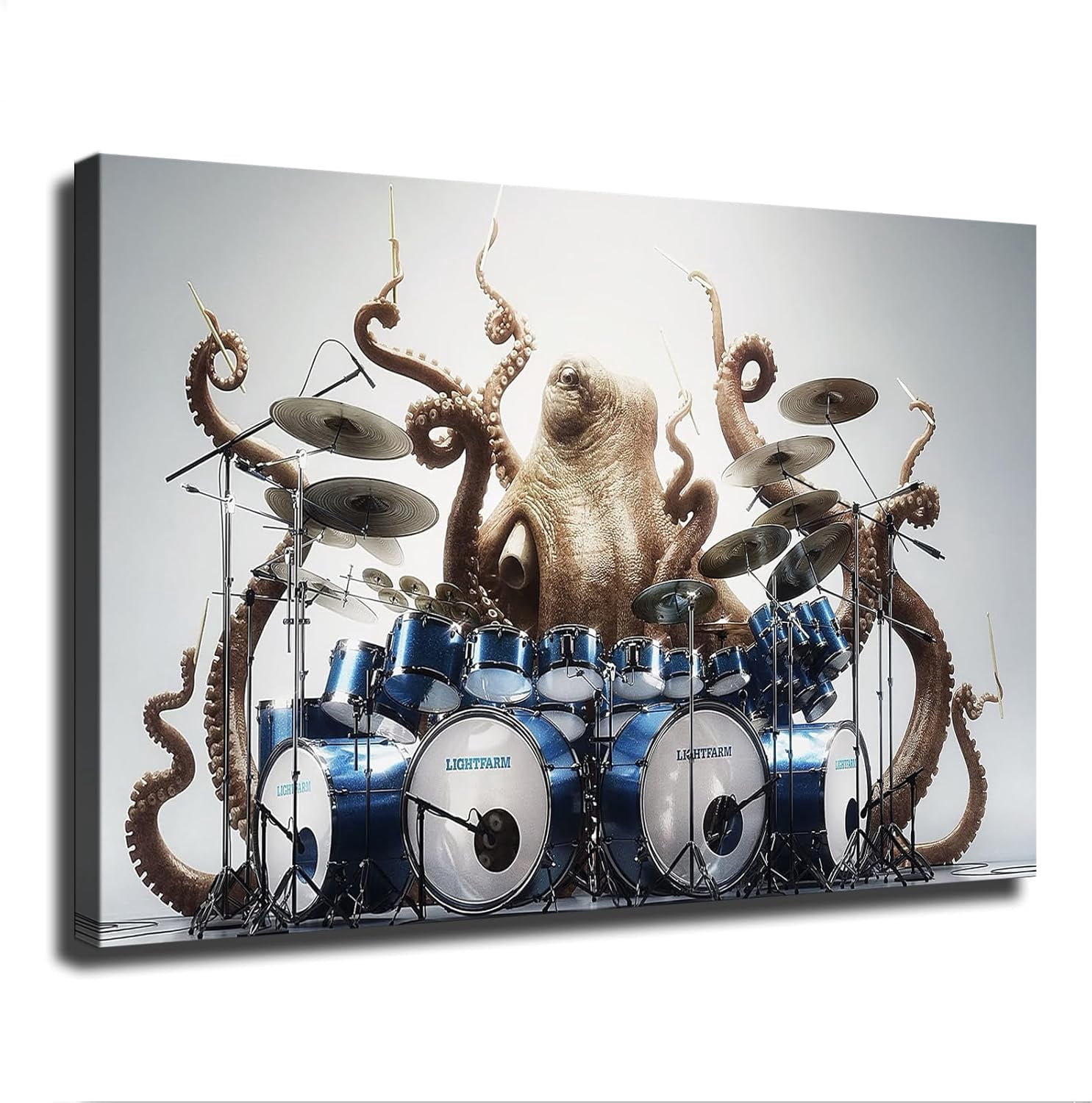 OuElegent DJ Music Studio Canvas Wall Art - Black & White 3 Panel Framed Prints, 16x20 Inches Each, Ready To Hang