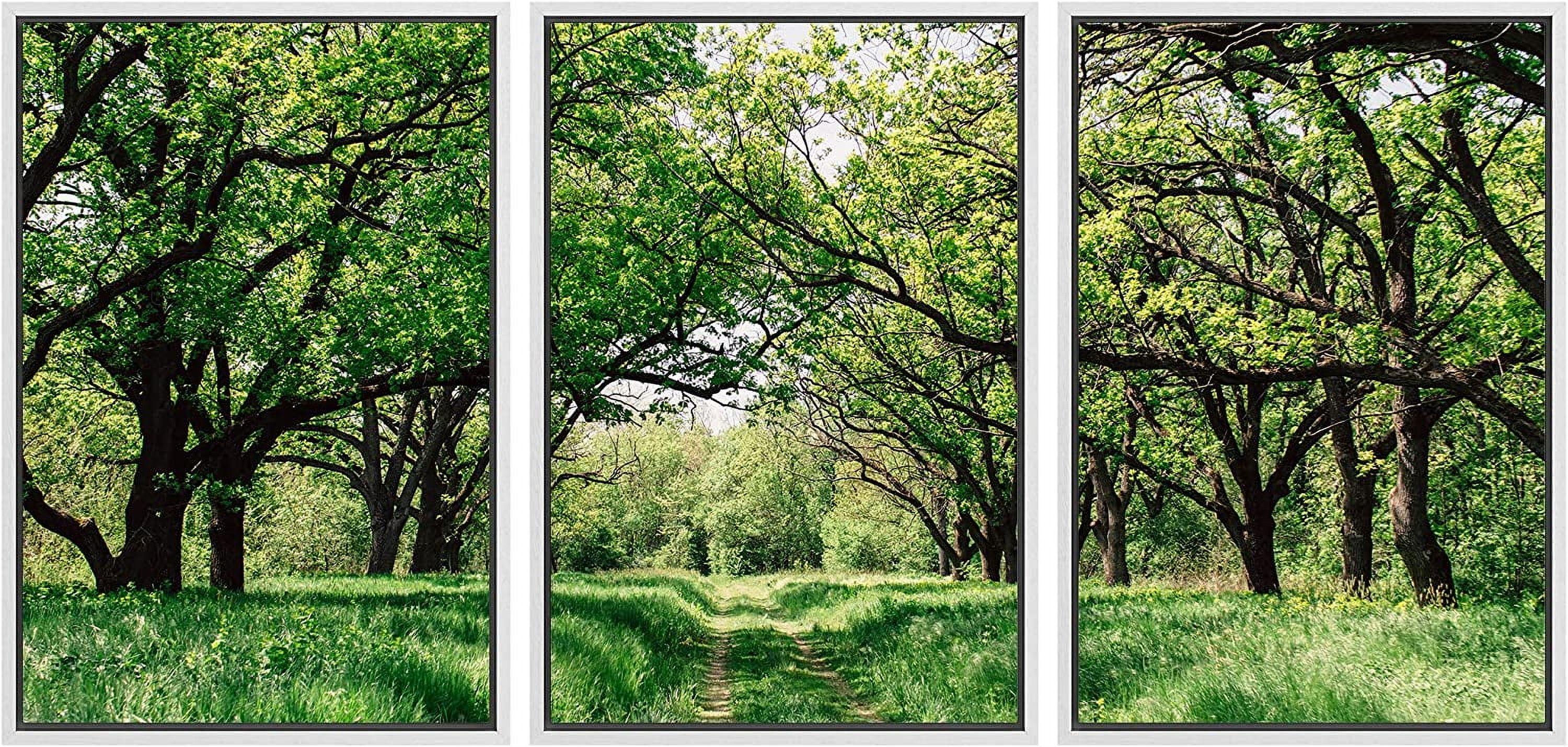 ASPORIC Framed Canvas Print Wall Art Set Southern Country Green Forest asporic-framed-canvas-print-wall-art-set-southern-country-green-forest