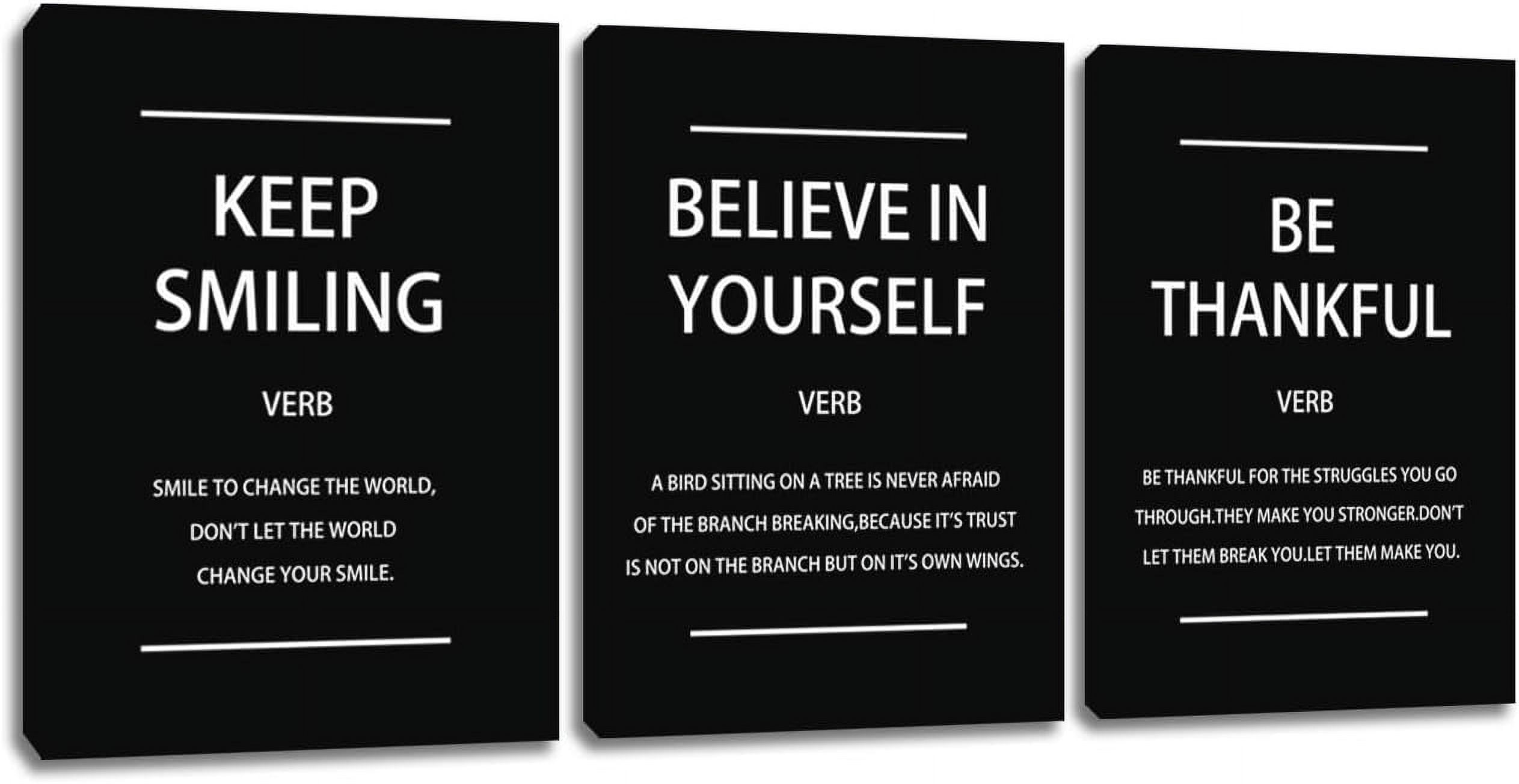 ASPORIC Large Office Wall Art Black Wall Decor for Office Motivational ...