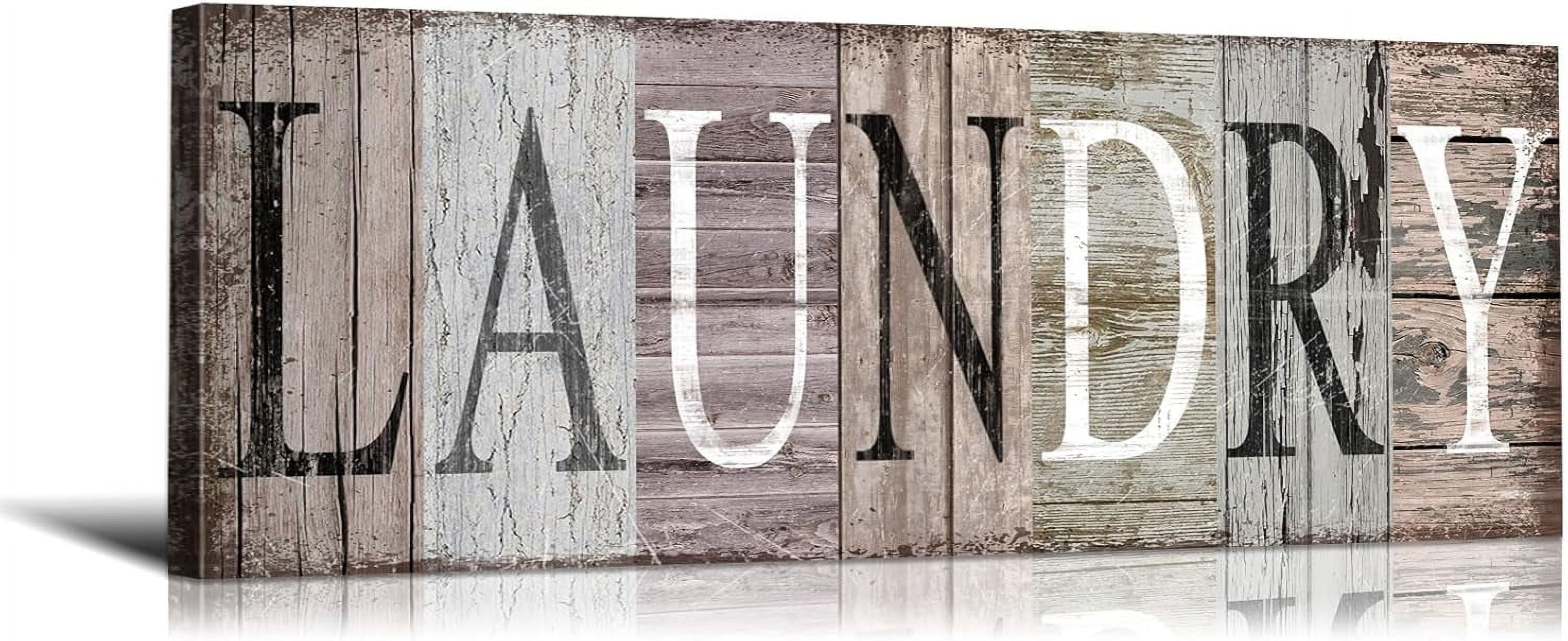 ASPORIC Laundry Room Decor Laundry Sign Laundry Room Wall Decor Laundry ...