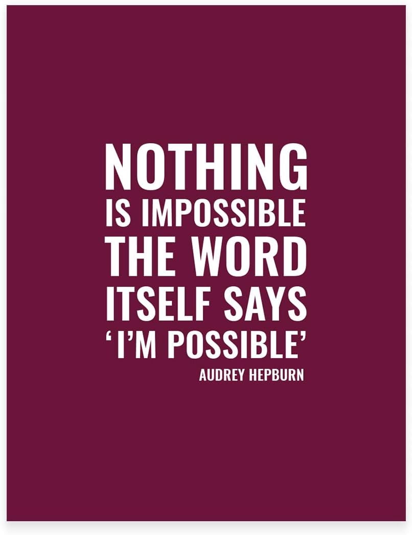 ASPORIC Motivational Wall Art, Excellence is not an act, but a habit ...