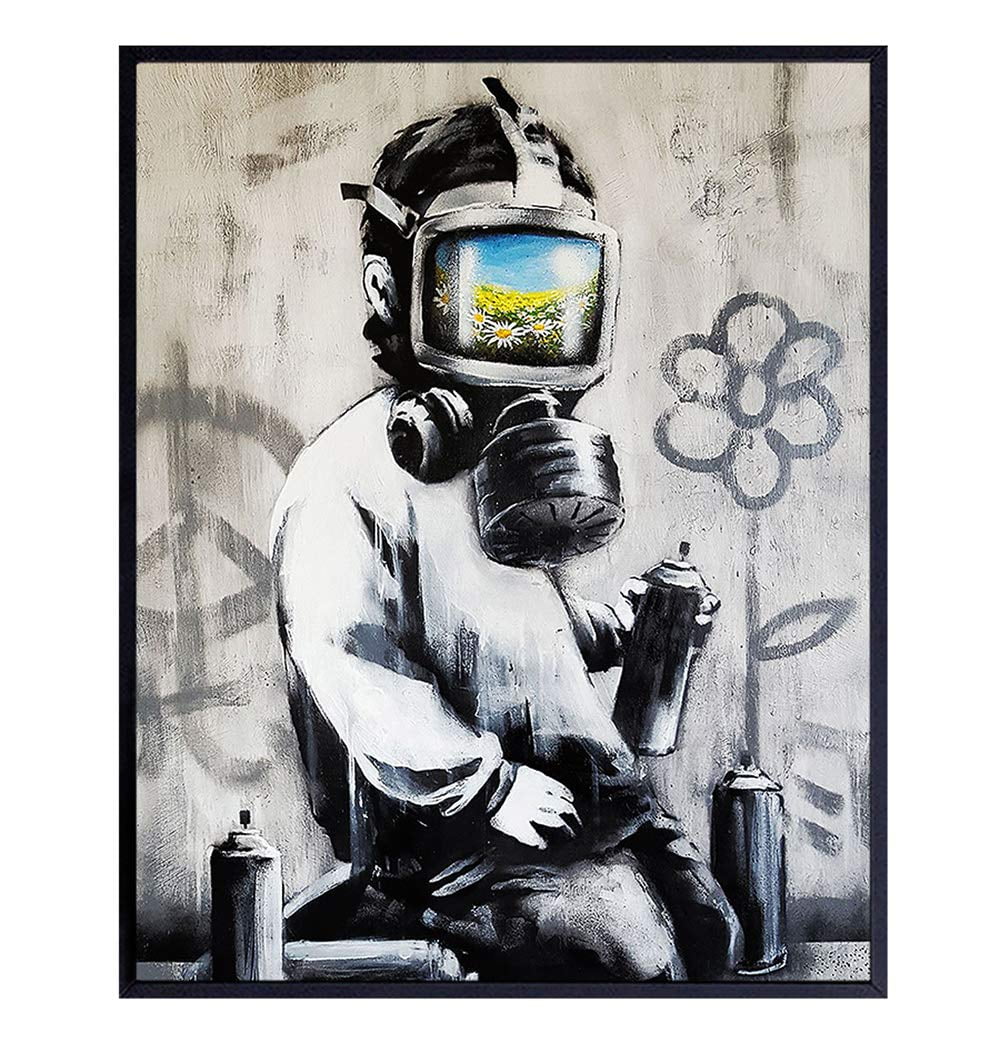 Image showcasing ASPORIC Urban Street Mural Wall Decor Picture - Contemporary Modern Art ...