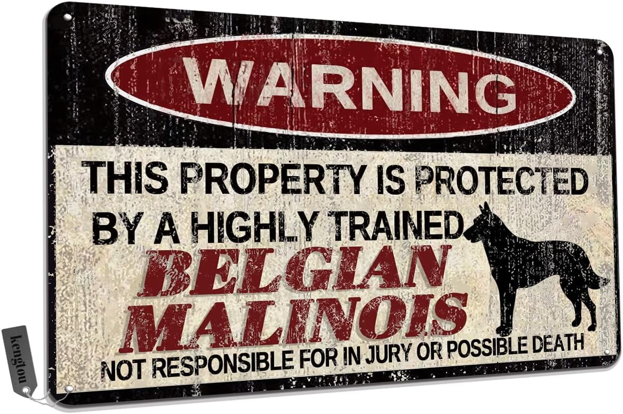 Vintage Peacock Tin Sign,Warning This Property Is Protected By A Highly Trained Peacock,Funny