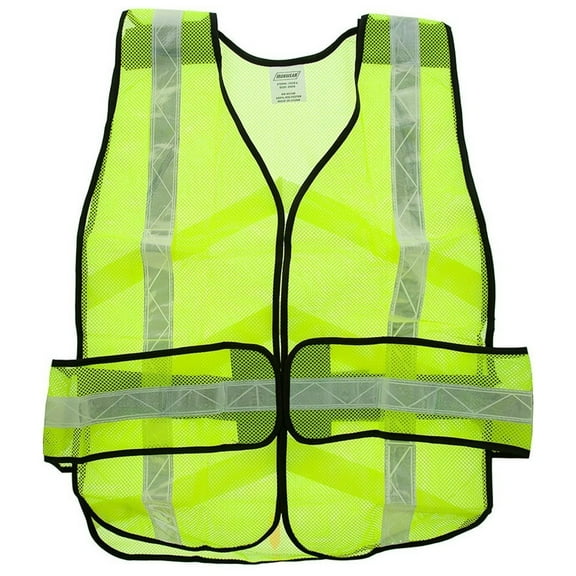 ASR Federal Universal Fit Safety Vest High Visibility Lime Green Reflective