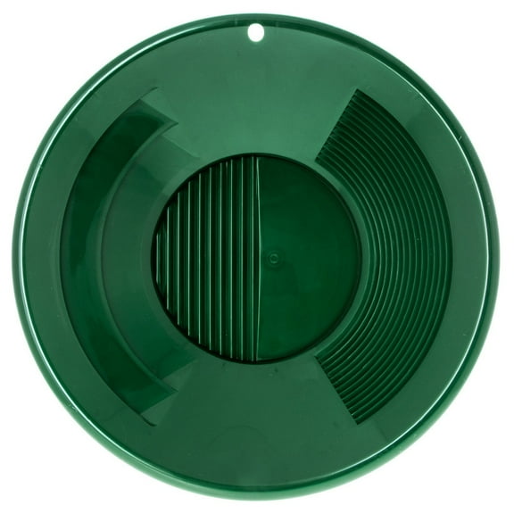 ASR Outdoor 10 Inch Triple Riffle Gold Pan Gold Prospecting Equipment, Green
