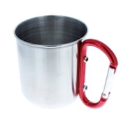 ASR Outdoor 10 fl oz Travel Mug with Carabiner Stainless Steel Camping Cup