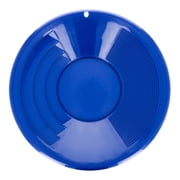 ASR Outdoor 10 inch Gold Pan with Dual Riffles for Gold Prospecting, Blue