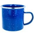thumbnail image 1 of ASR Outdoor 11.75oz Stainless Steel and Enamel Coffee Mug Camping Essentials, Classic Speckled Blue, 1 of 5