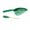 thumbnail image 1 of ASR Outdoor 14 Inch Green Metal Detecting Tool Sand Scoop with Coin Probe, 1 of 5