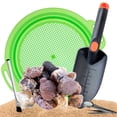 thumbnail image 1 of ASR Outdoor 1lb Rough Carnelian Genuine Gemstone Gold Panning Kit, 5pc, 1 of 13