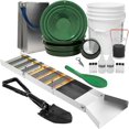 thumbnail image 1 of ASR Outdoor 20-Piece Gold Prospecting Kit, Complete with 5 Gallon Bucket, Gold Pans and Folding Sluice Box, 1 of 8