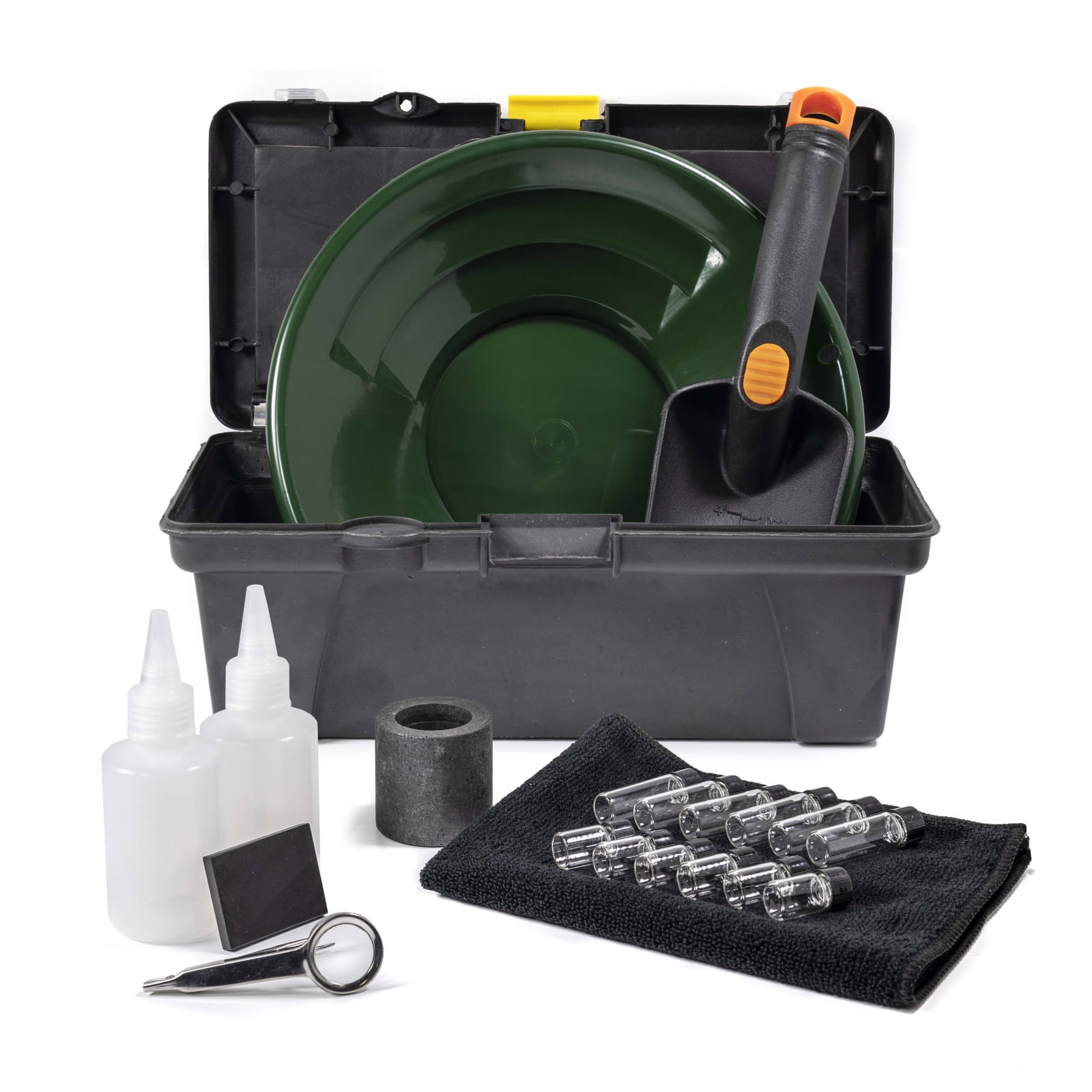 ASR Outdoor Complete Gold Panning Kit Prospecting Equipment with Classifier  Screens, Dual Riffle Gold Pans, 11pc