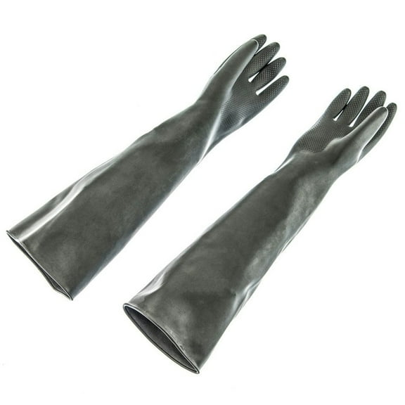 ASR Outdoor 24" Full Length Arm Rubber Gloves, Medium Weight, Industrial Lab Supply Protection, 1 Pair