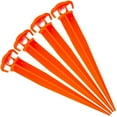 thumbnail image 1 of ASR Outdoor 4pk Orange Heavy Duty ABS Plastic Tent Stakes Camping Essentials 16 Inch, 1 of 8