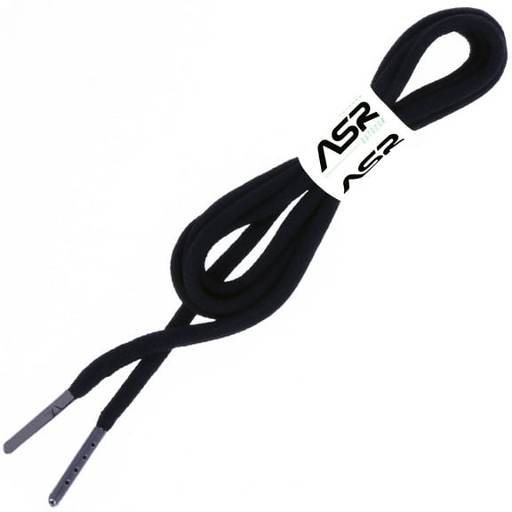 ASR Outdoor 550 Paracord Hiking Boot Laces Replacement Shoelaces, Black 1 Pair