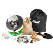 ASR Outdoor 5lb Brazilian Genuine Gemstone Paydirt Gold Panning Kit, 14pc
