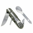 thumbnail image 1 of ASR Outdoor 6 in 1 Camping Flatware,Pack Light Utensil Multi-Tool with Fork Spoon Knife, 1 of 11